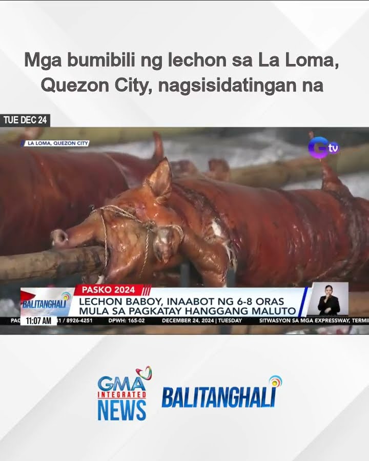 Mga bumibili ng lechon sa La Loma, Quezon City, nagsisidatingan na | Balitanghali