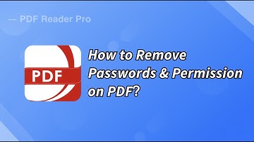 How to Remove Passwords and Permission on PDF？|#PDFReaderPro