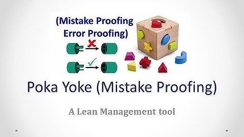 POKA YOKE (MISTAKE PROOFING)