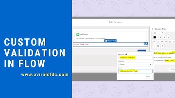 Custom Validation in Lightning Flows | Salesforce Lightning Flows
