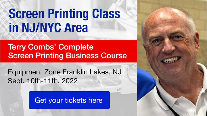 Be A Professional Screen Printer - Take Terry's Tr...