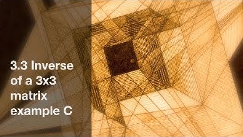 3.3 Inversa de una matriz 3x3. Ejemplo C.