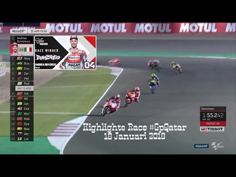 Hasil MotoGP Qatar 2018 - Valentino Rossi 'Menggila', Dovizioso Juara MotoGP Qatar 2018