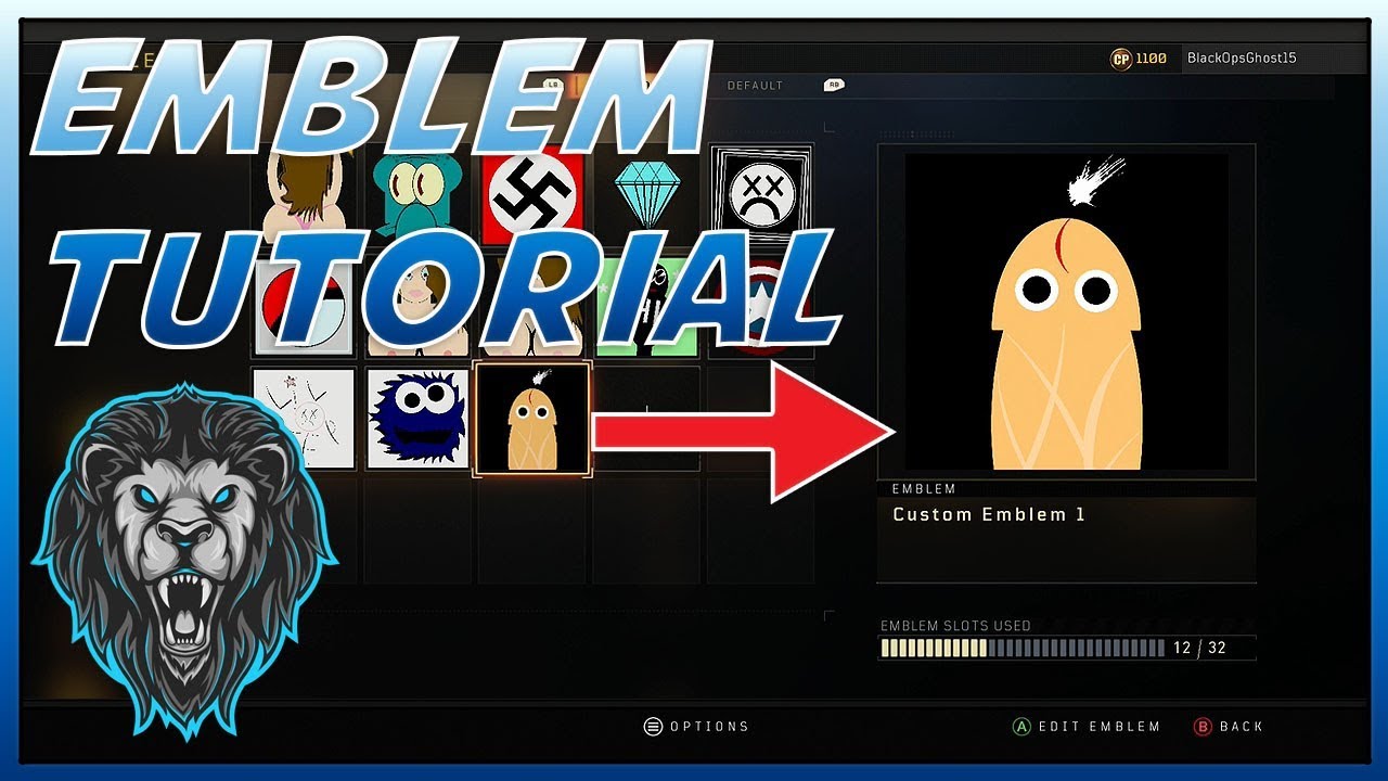 COD BO4: Simple Pee Man Emblem Tutorial