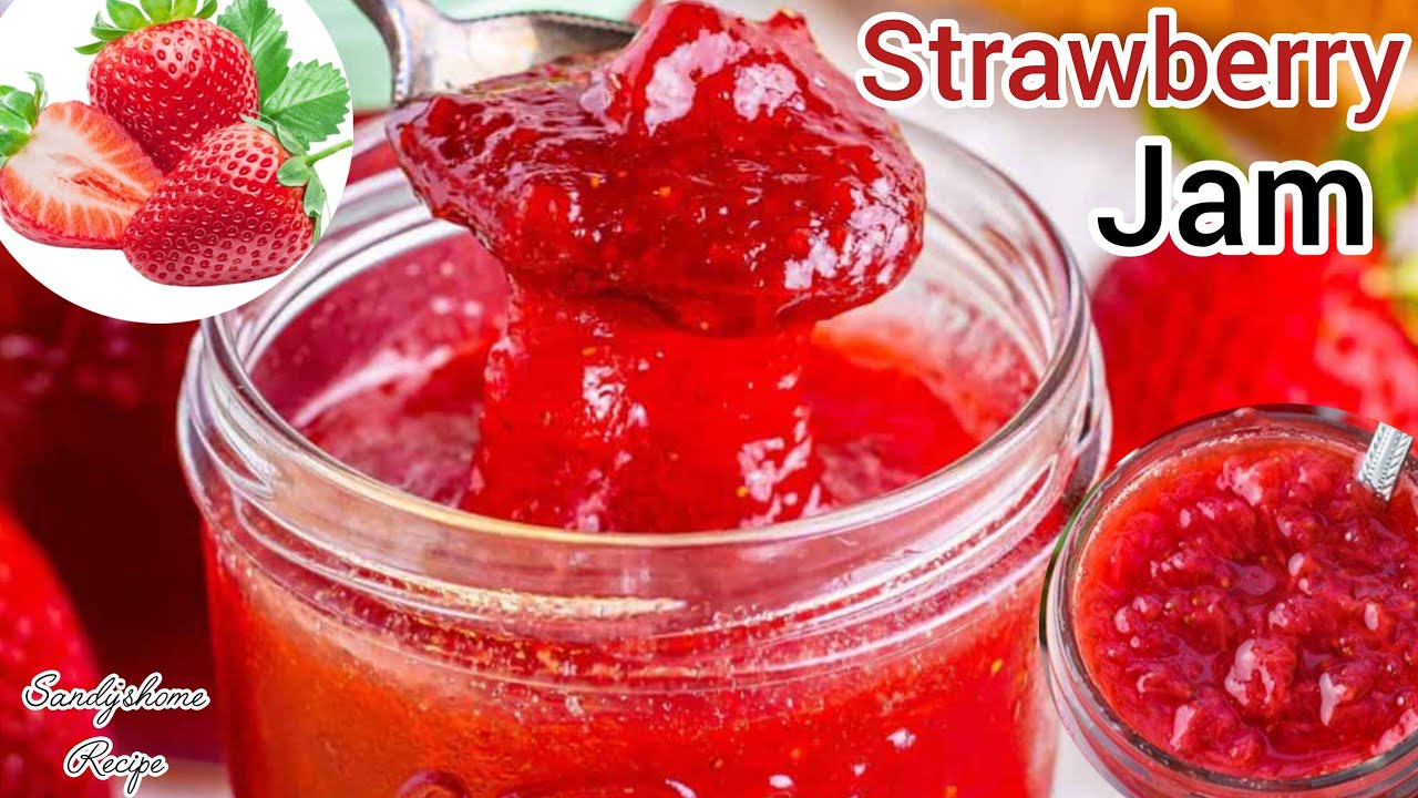 How To Make Homemade Strawberry Jam/Easy Jam Recipe/Marmmellata Di Fragola. 