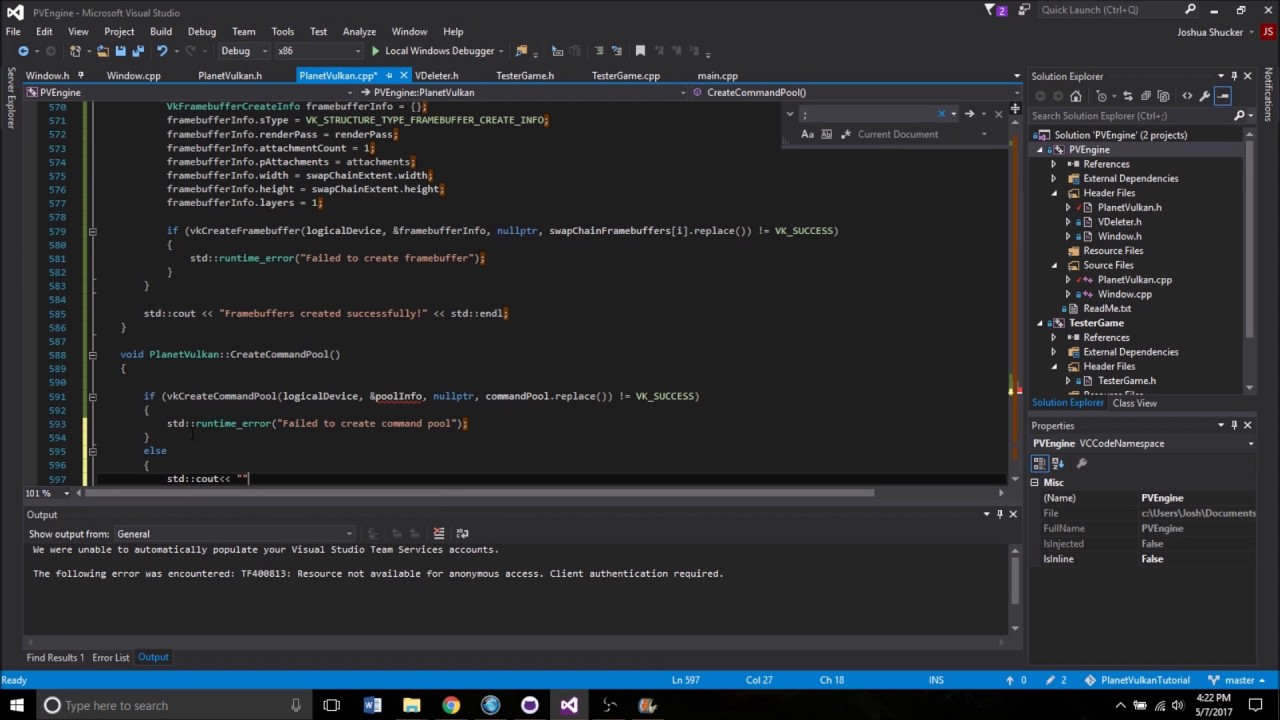 Дерево проекта visual studio