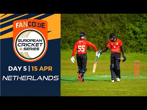 🔴 FanCode European Cricket Series Netherlands, 2022 | Day 5 Part 2 of 2 | T10 Live Cricket
