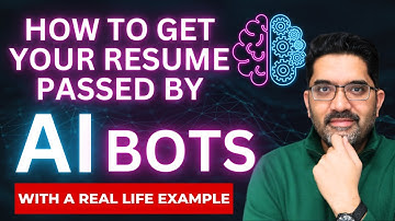 How to get your resume passed by AI BOTS & Application Tracking Systems - With a Real Life Example