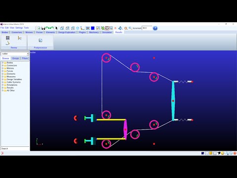 MSC Adams | Machinery: Rudder System