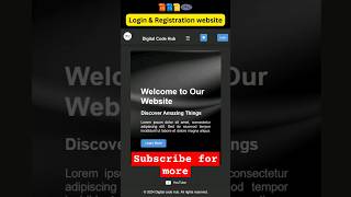 Login \u0026 Registration Website (HTML,CSS,JS,PHP)