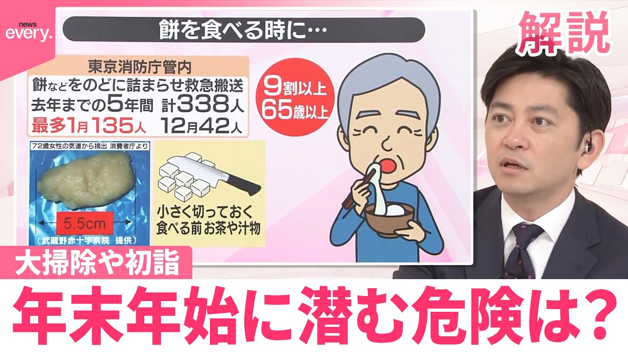 【#みんなのギモン】大掃除や初詣…年末年始に潜む危険は？