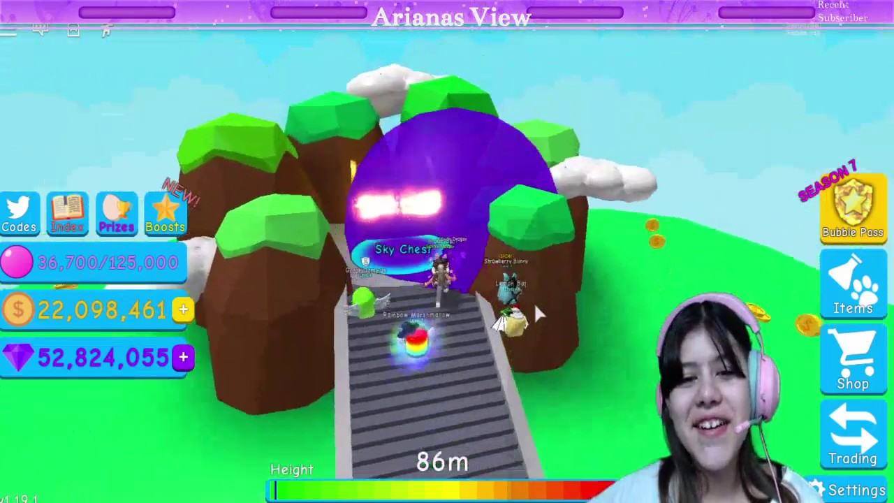 Ariana Playing Roblox Bubblegum Simulator and Arsenal Live! gameplay switch up |Arianas View