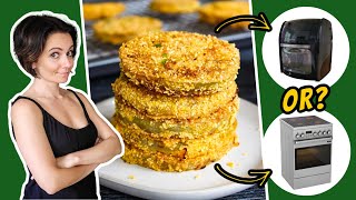 Vegan Fried Green Tomatoes - Air Fryer OR Stovetop? The Best Cooking Method