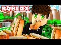 ROBLOX EATING SIMULATOR! How much can he eat!?