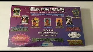 Rare Vintage Cards Treasures Box Break! Massive Vintage Baseball Cards Pulled!