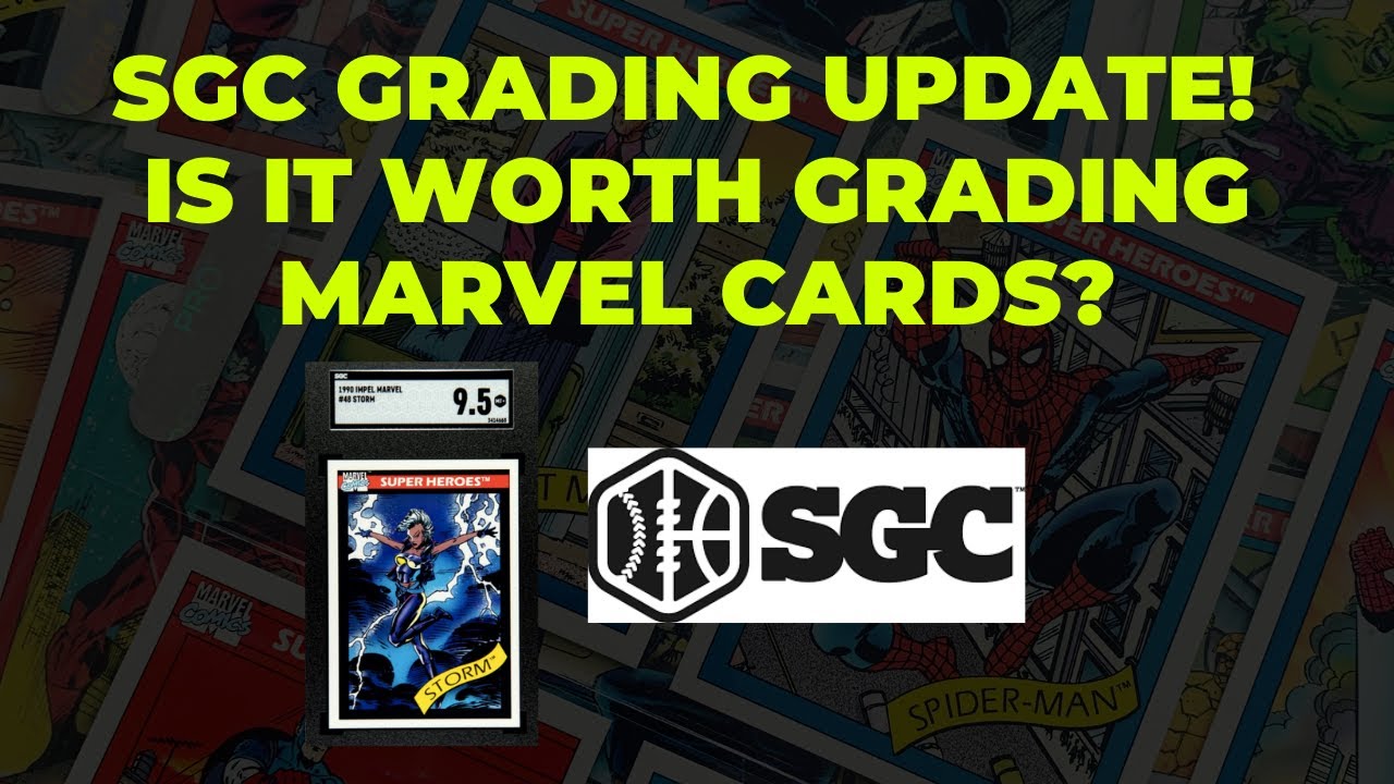 SGC grading update! Is it worth grading marvel cards?