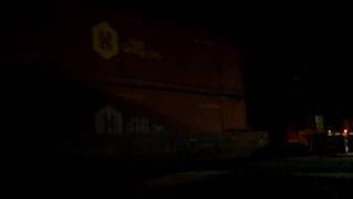 UP 2594 leads SD70M duo on EB stacktrain