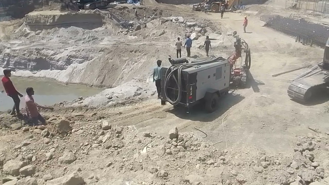 Anchor grouting machine power🔥💪👷