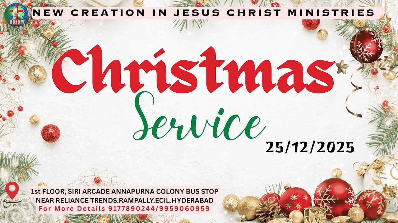 # NCJCM CHRISTMAS SERVICE LIVE WITH PASTOR ANIL KUMAR || 25th DECEMBER 2025 ||