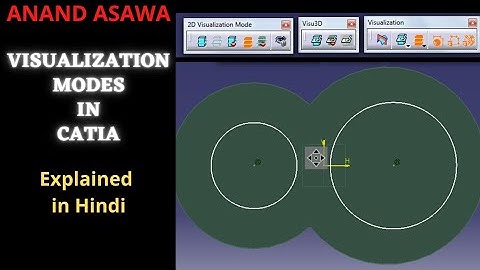 CatiaV5 || Visualization Modes in Catia explained in Hindi || Anand Asawa