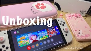 Unboxing Nintendo Switch OLED (white) + Accessories by Nelle Gomez 47,646 views 1 year ago 15 minutes