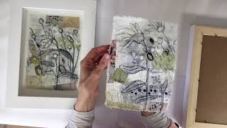 Framing my textiles in a box frame
