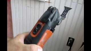 Wet Water Damaged Wall Cutting With A Multimaster,