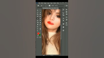 Lipstick Colour Change Effect With Photoshope #shorts #creative #adobe