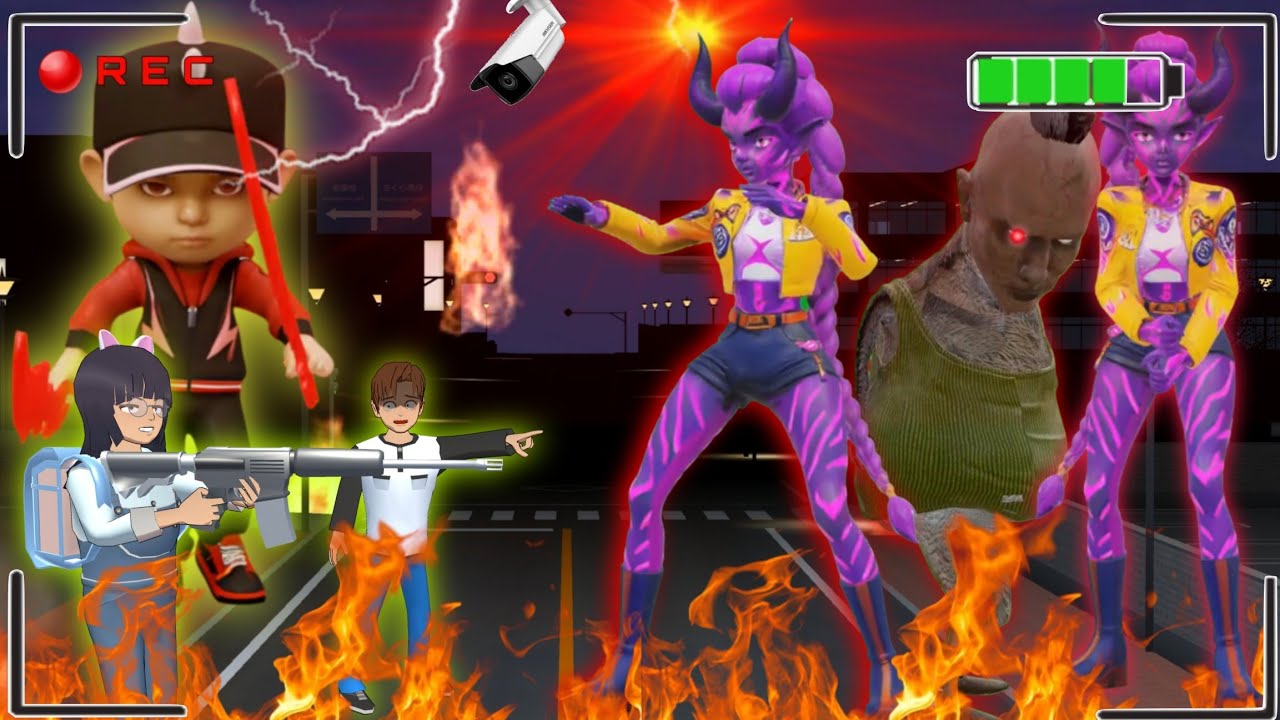 YUTA MIO & BOBOBOY Panik CCTV Rekam MONSTER RUMI KPOP HUNTER DAN HAMMOD HABIBI Di KOTA SAKURA😣