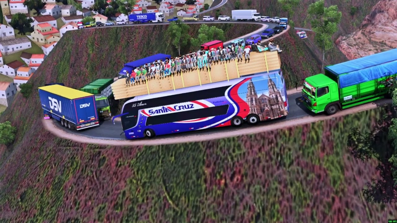 Journey to the Edge - Bus Driving on the World's Most Stunning & Risky Roads #10