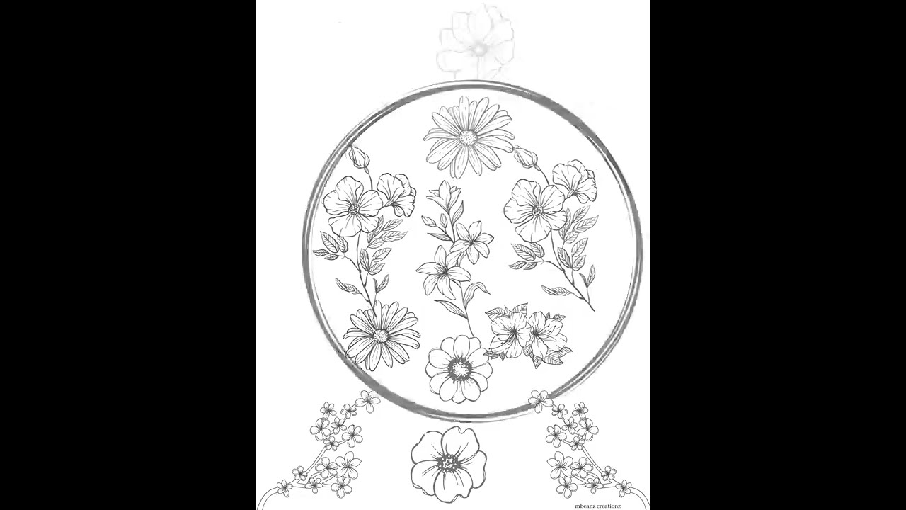 FREE FLOWER COLORING PAGE:  (CHECK DESCRIPTION BOX)
