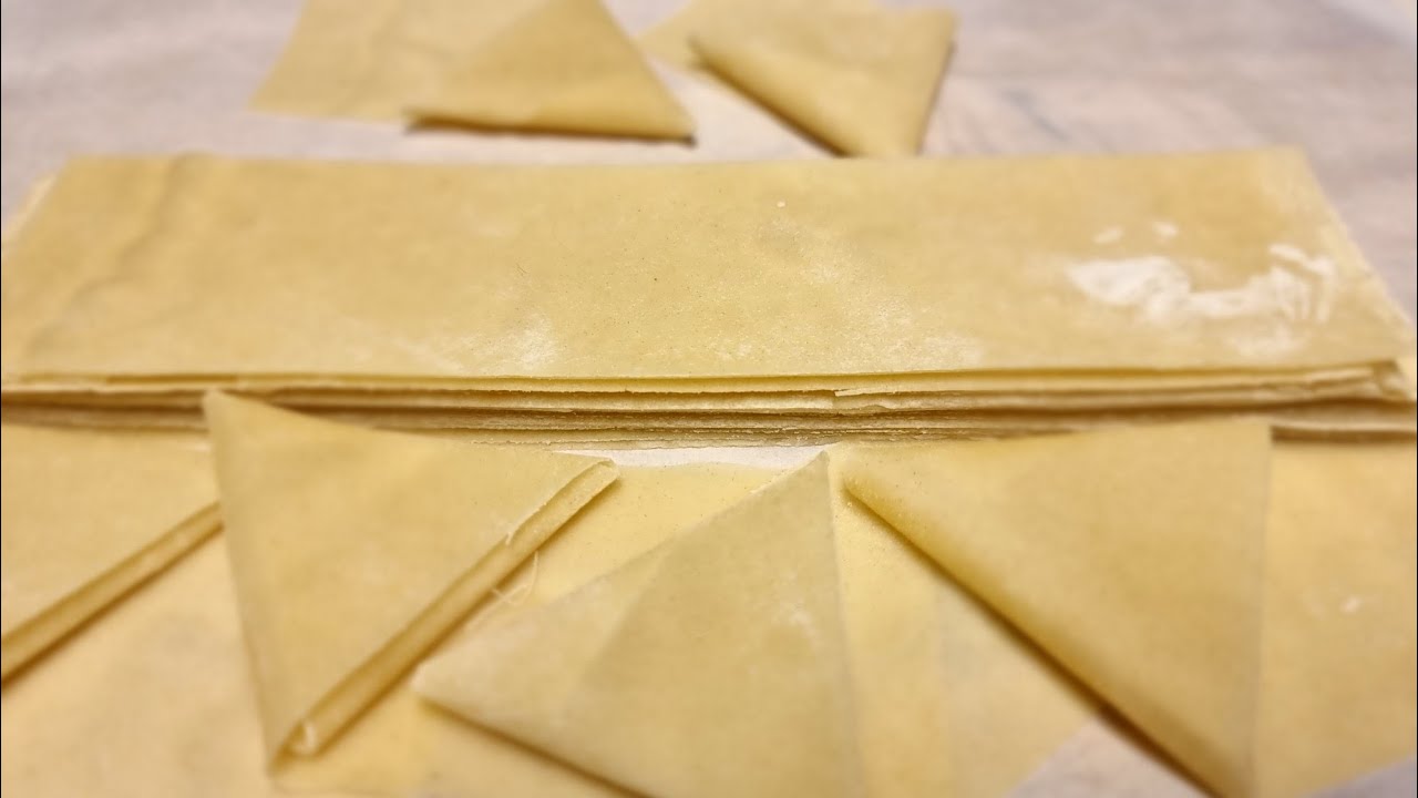Problem Solved Samosa Pastry Strips Recipe.No More Sticking And Breaking After Toasting.Tutorial