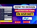 Create Registration Form in ASP.NET Web Form | Beginner Guid 2026