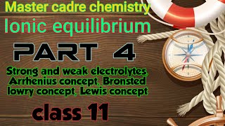Master cadre chemistry || ionic equilibrium|| part 4|| class 11