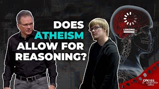 Frank explains to an atheist that he can't reason in atheism!