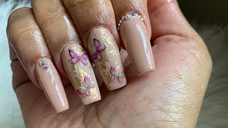 Butterfly Nail Tutorial - Gel Nails