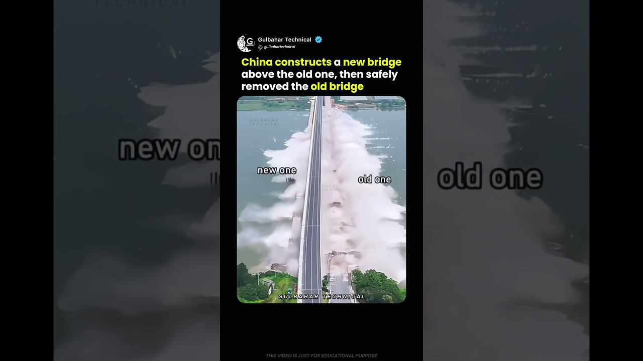 China Built a New Bridge Next to the Old One! 😳🔥