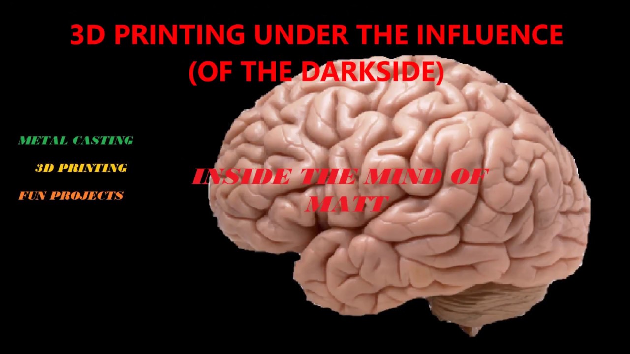 3D PRINTING UNDER THE INFLUENCE (OF THE DARKSIDE)(ANET A8)