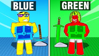 Roblox Bedwars But ONLY ONE COLOR