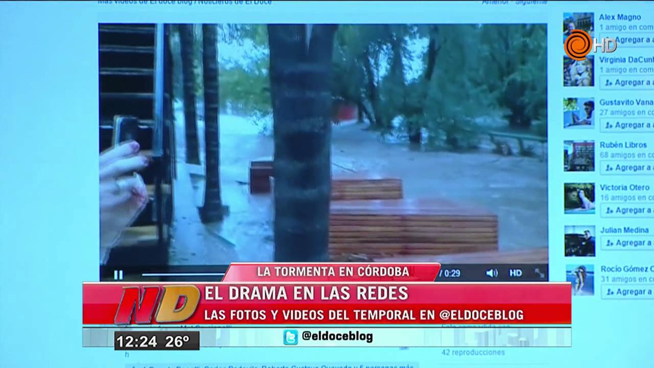 Tus fotos y videos del trágico temporal - Noticiero Doce - YouTube