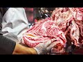 "엄청난 마블링" 한우 1++ 발골 달인의 기술! Process of making beef by type, BUTCHER A COW OF MEAT / 명가 우리 한우 [ENG]