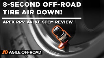 8-second off-road tire air down! Apex RPV valve stem review