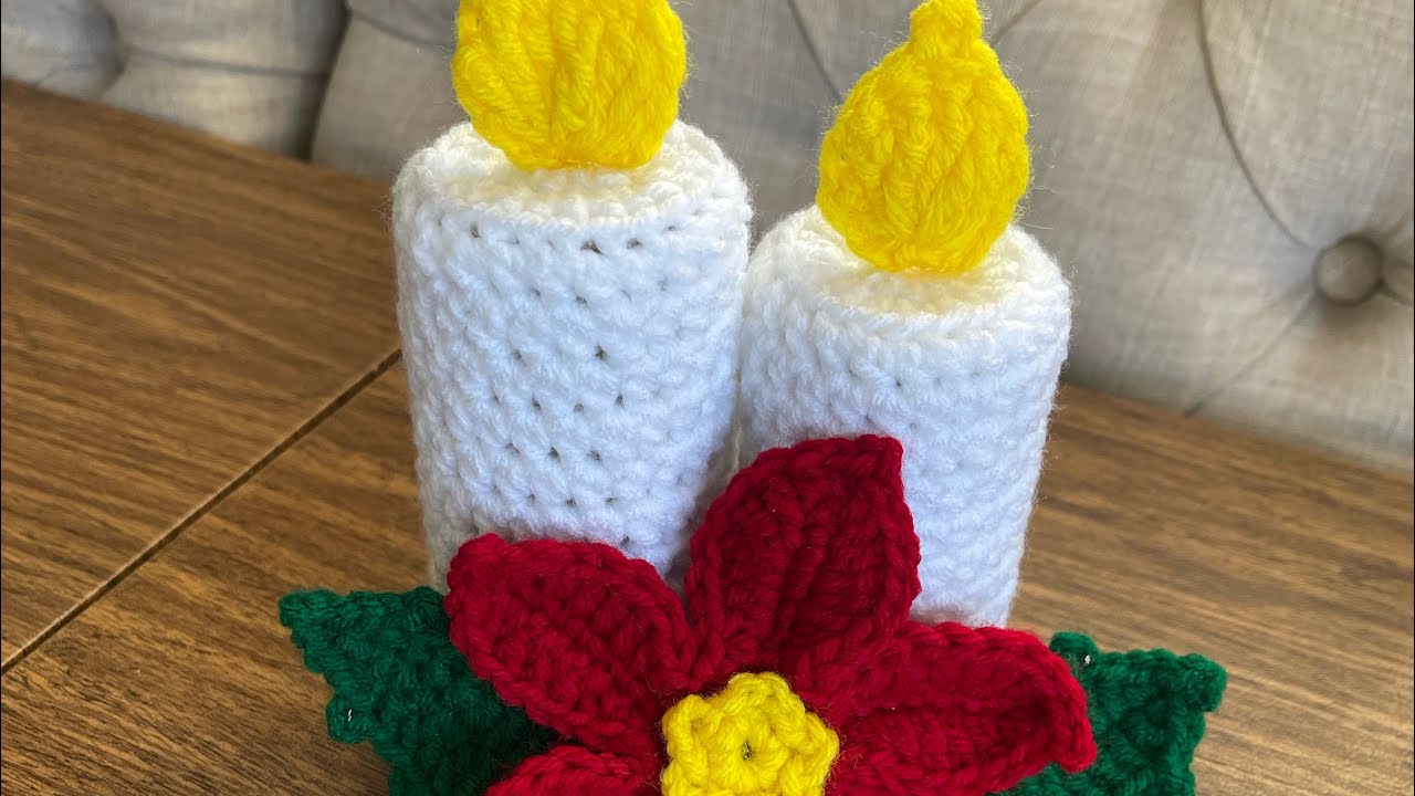 Candela 🕯️paso a paso 🥰🧶para centro de mesa