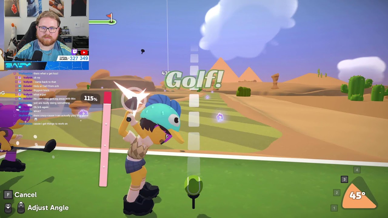 FIRST TIME PLAYING SUPER BATTLE GOLF!!! | Day #306 Of Streaming Every Day!!!