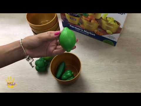 Большой игровой набор "Фрукты и овощи в ведерках" от Learning Resources Farmers Market 538