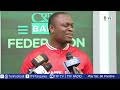 Katibu Mkuu wa klabu ya Coastal Union Omar Ayoub akizungumza baada ya droo ya robo fainali CRDB