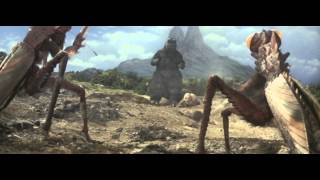 Godzilla Kicks Rock & Fights Kamacuras (HD-1080p)