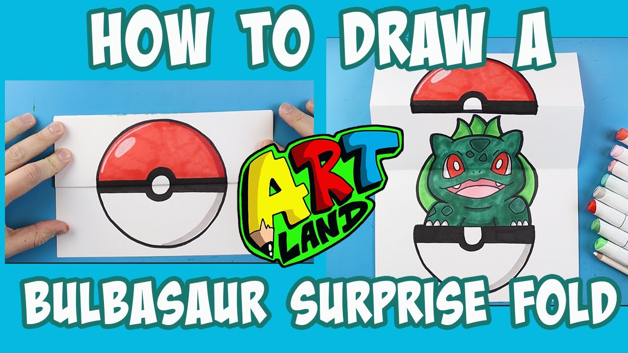 How to Draw a BULBASAUR SURPRISE FOLD!!! - YouTube