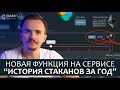 Новая функция на сервисе “История стаканов за год”