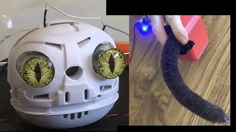 Cat Project using Servo driven animatronic tail & electronics from Pomsies Part 1 #animatronic